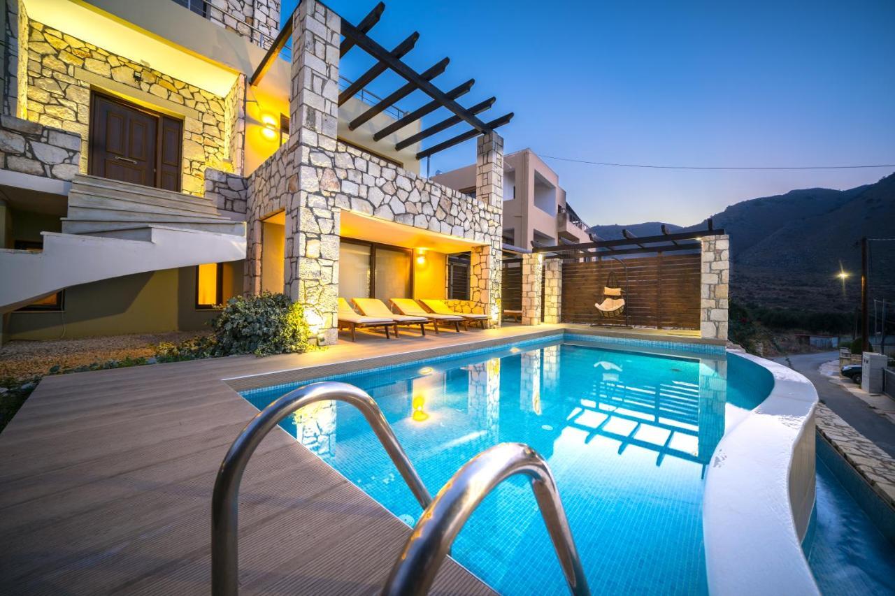 Villa Majestic Crete Heated Pool And Sauna Megala Chorafia Exterior photo